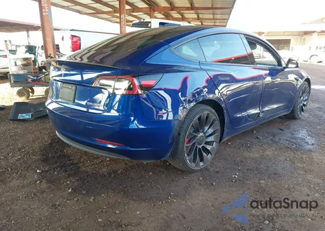 2022 Tesla Model 3 Performance Dual Motor All-Wheel Drive из США, поврежденный, VIN 5YJ3E1EC7NF202513